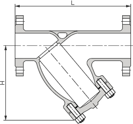 青銅Y型過濾器結構圖