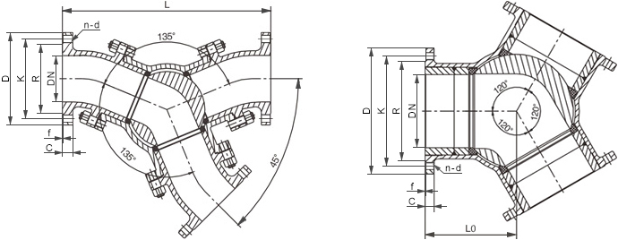 氣動Y型三通球閥